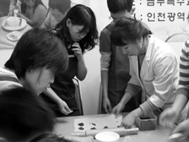 남부교육청 지원센터의 초코파이 만들기