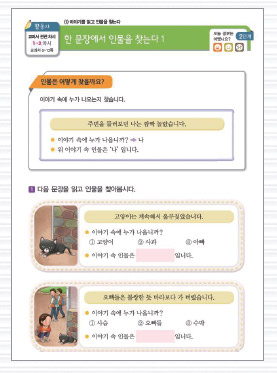 국어과 통합수업 지원 시 교수·학습자료 활용 예시