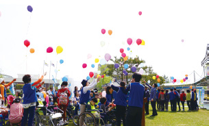 전주 동암재활학교 &lsquo;제3회 멘토-멘티가 함께하는 달팽이 걷기 대회 모습