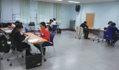 특수교육대상학생들이 직업평가 받는 모습