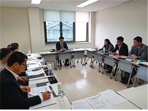 충북특수교육갈등소통위원회 정기회 모습