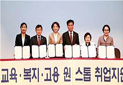 장애학생 교육, 복지, 고용 원스톱 취업 지원을 위한 업무 협약식