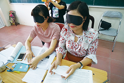 베트남 특수교육 연수 수업 모습