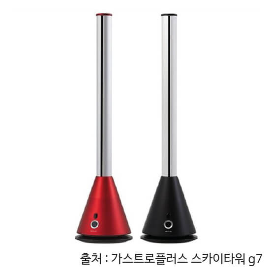 가스트로플러스 스카이타워 g7. 세로로 길게 생겼으며 동그라미가 없고 날개도 없는 형태
