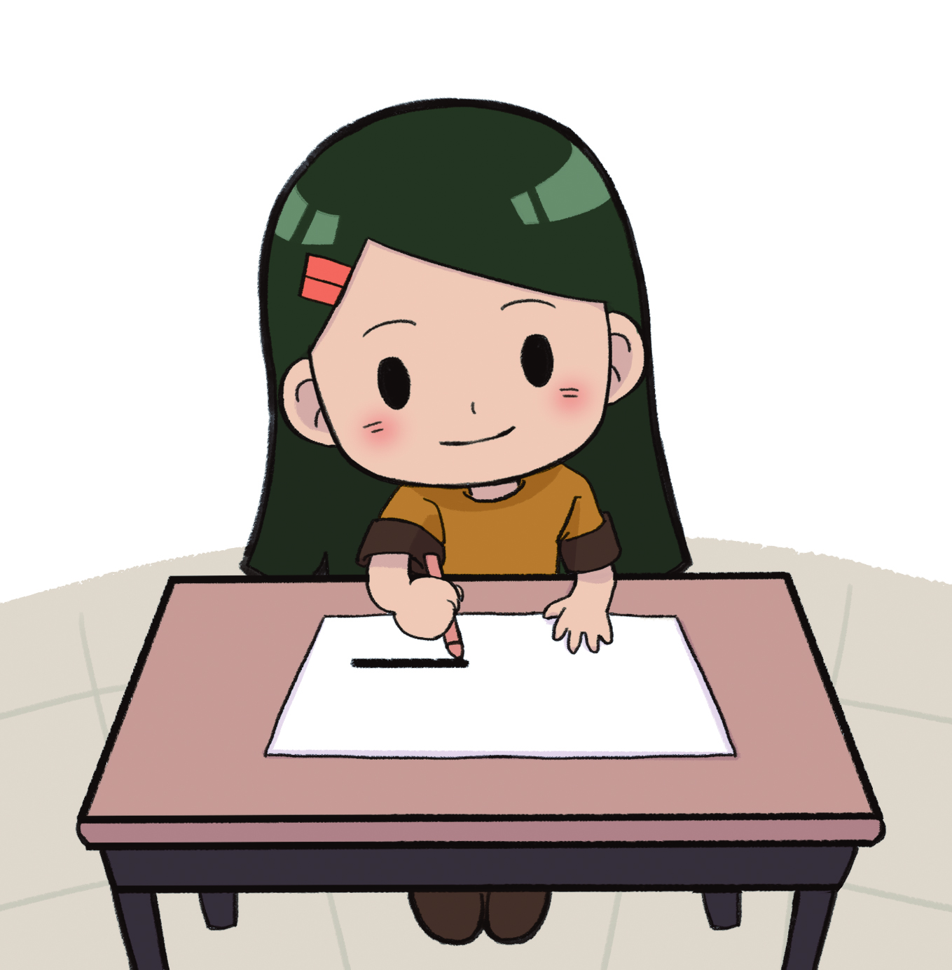 이미지. 종이에 선을 그리고 있는 그림