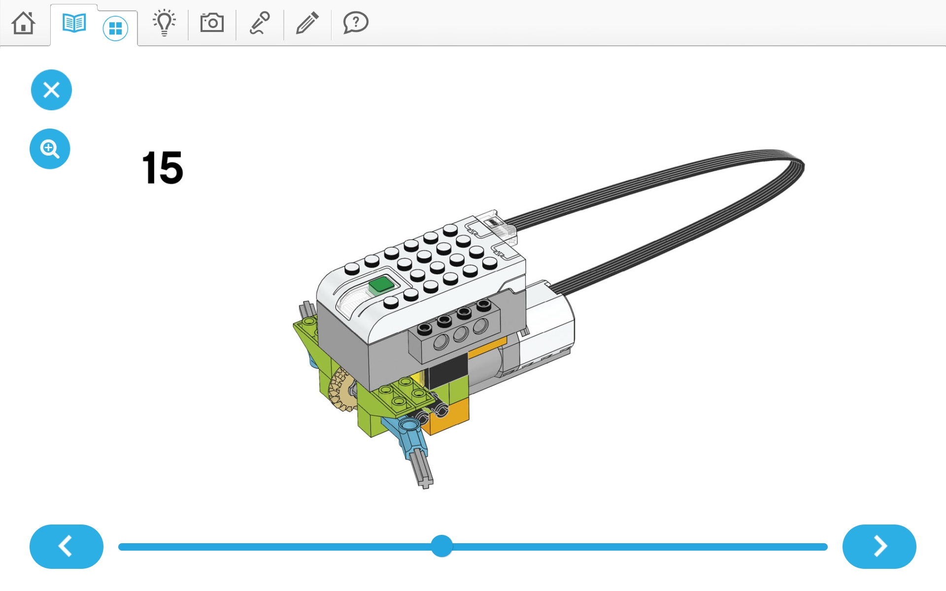 이미지.  위두(WeDo 2.0)로 당기기 로봇 만들기 조립 순서도 15번째