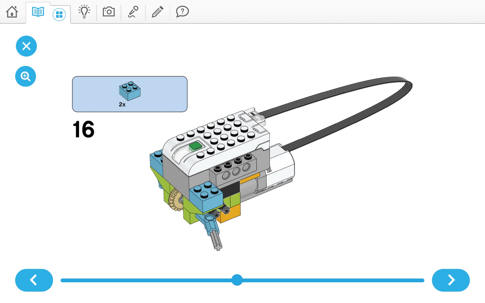 이미지.  위두(WeDo 2.0)로 당기기 로봇 만들기 조립 순서도 16번째