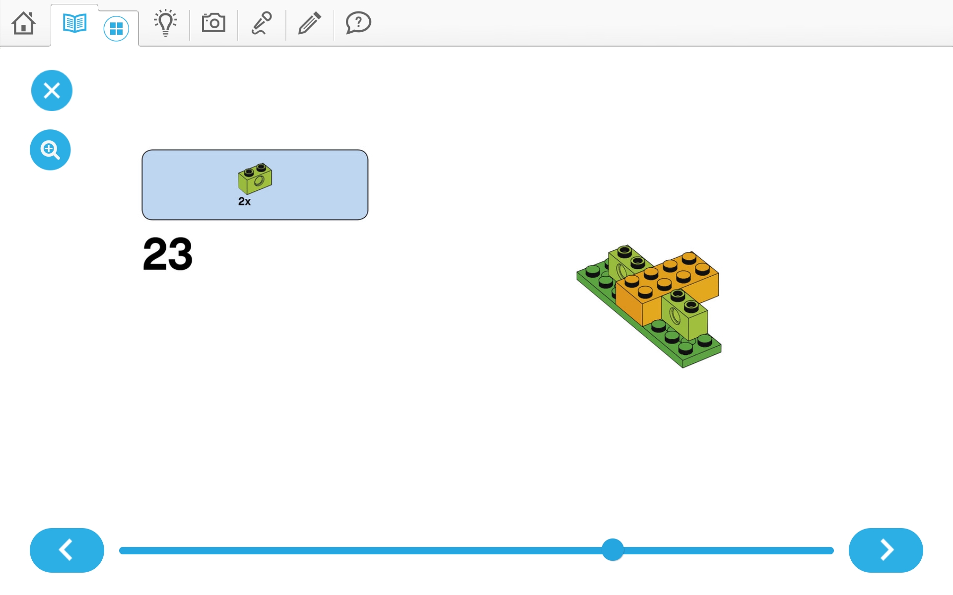이미지.  위두(WeDo 2.0)로 당기기 로봇 만들기 조립 순서도 23번째