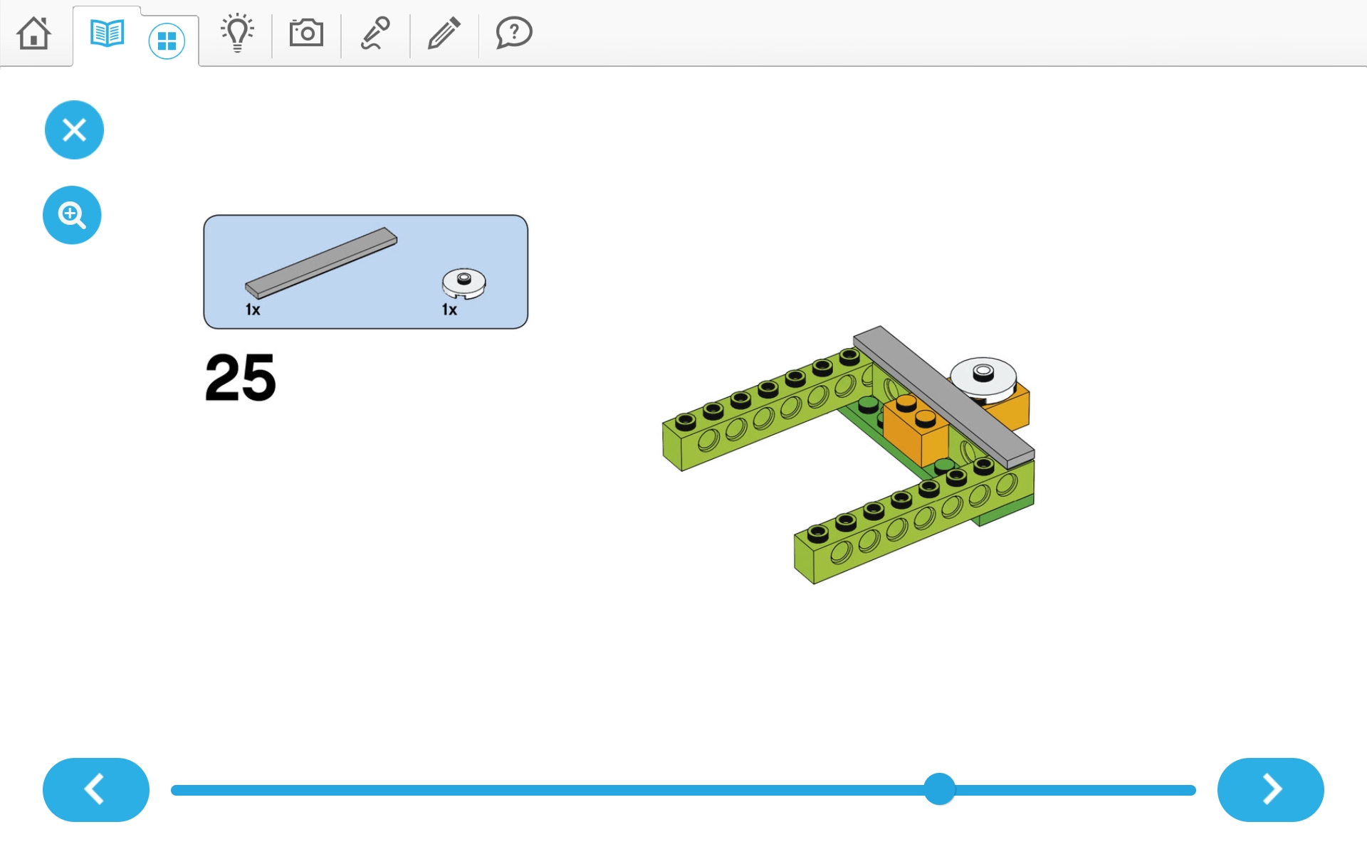 이미지.  위두(WeDo 2.0)로 당기기 로봇 만들기 조립 순서도 25번째