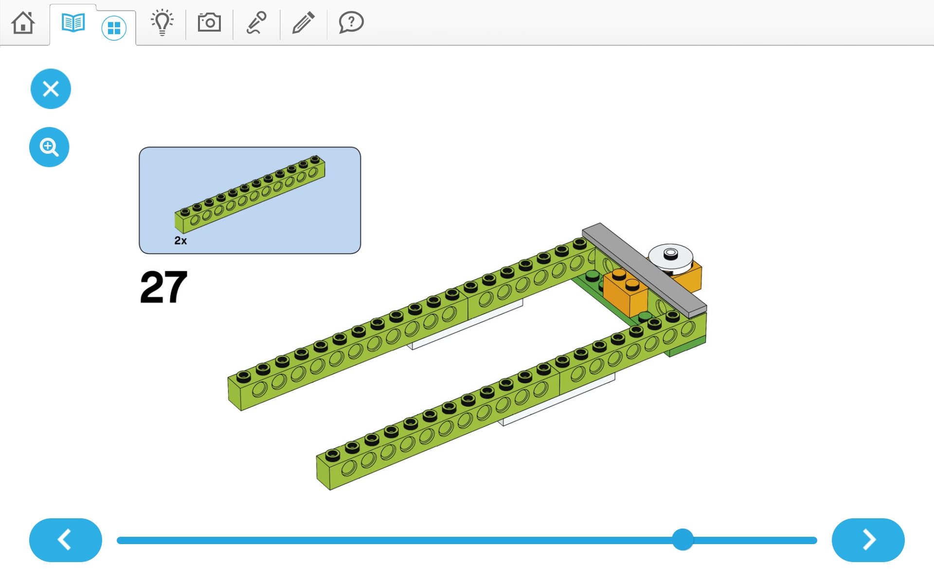 이미지.  위두(WeDo 2.0)로 당기기 로봇 만들기 조립 순서도 27번째