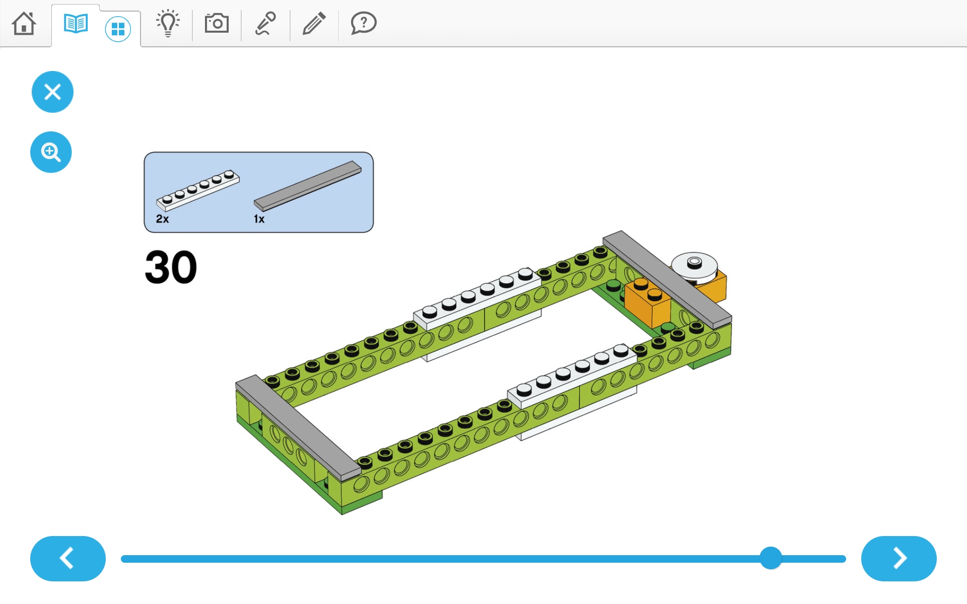 이미지.  위두(WeDo 2.0)로 당기기 로봇 만들기 조립 순서도 30번째