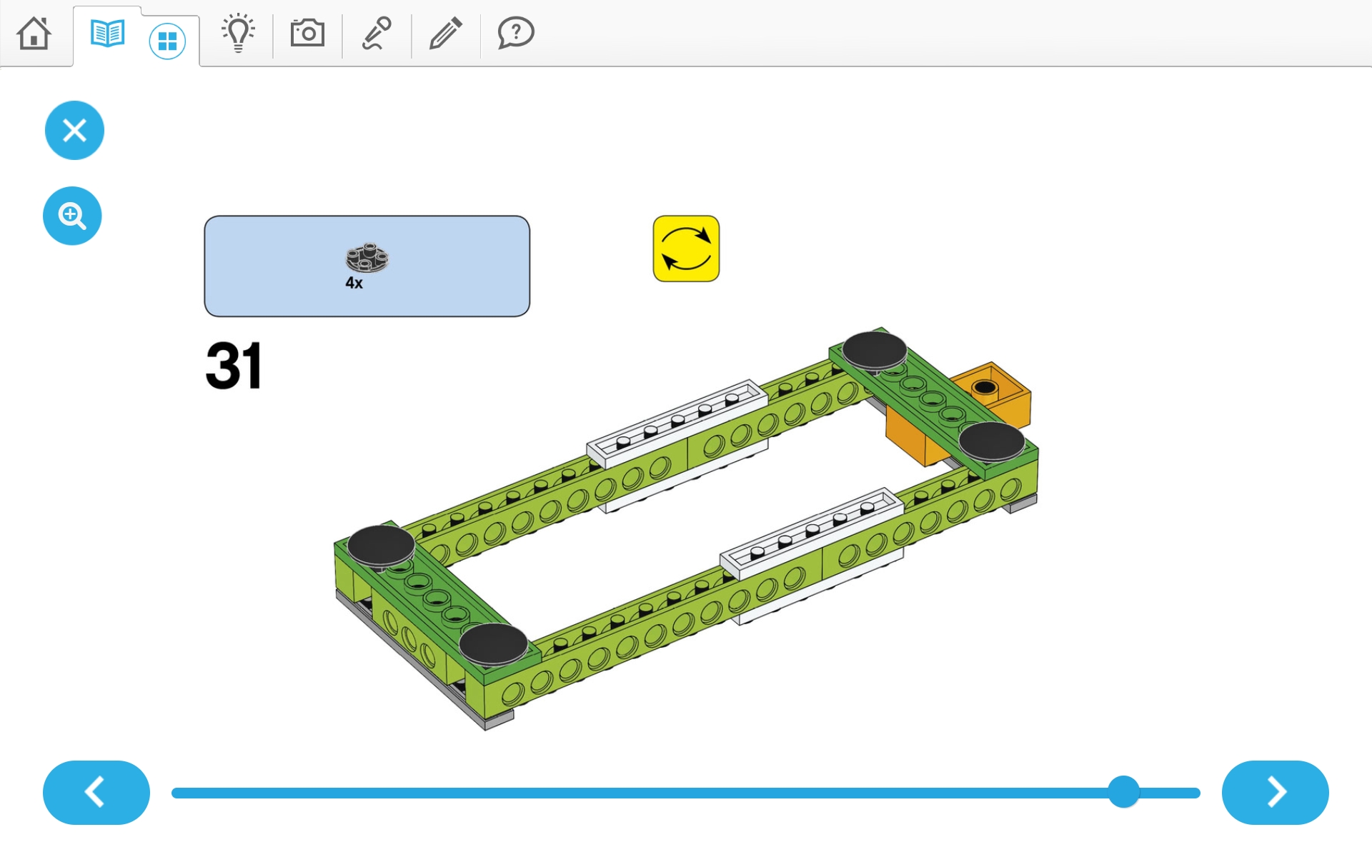 이미지.  위두(WeDo 2.0)로 당기기 로봇 만들기 조립 순서도 31번째