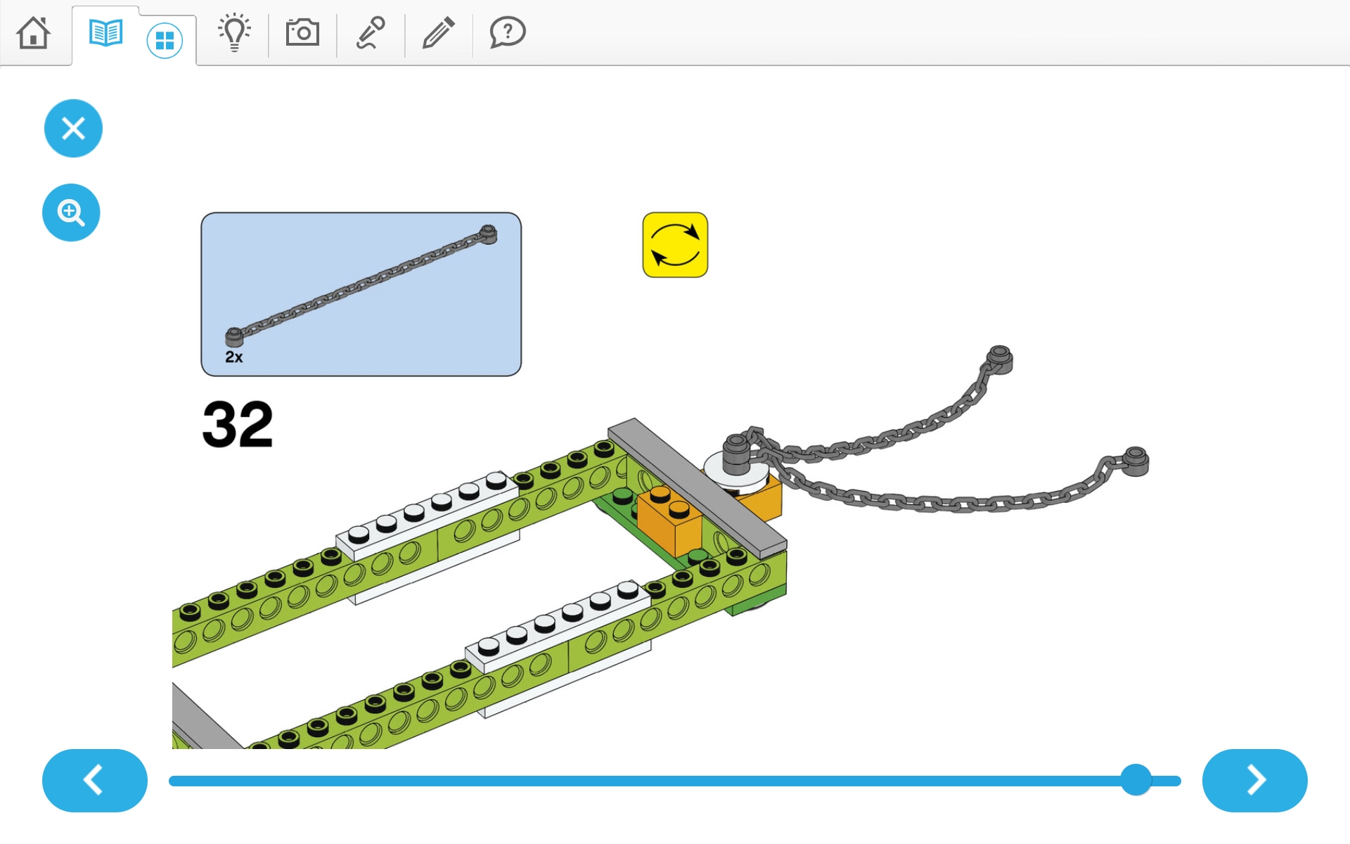이미지.  위두(WeDo 2.0)로 당기기 로봇 만들기 조립 순서도 32번째