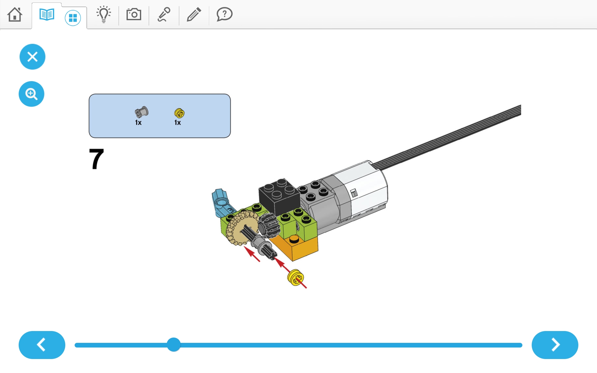 이미지.  위두(WeDo 2.0)로 당기기 로봇 만들기 조립 순서도 7번째