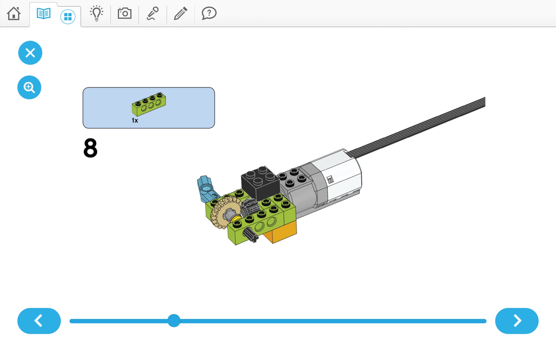 이미지.  위두(WeDo 2.0)로 당기기 로봇 만들기 조립 순서도 8번째