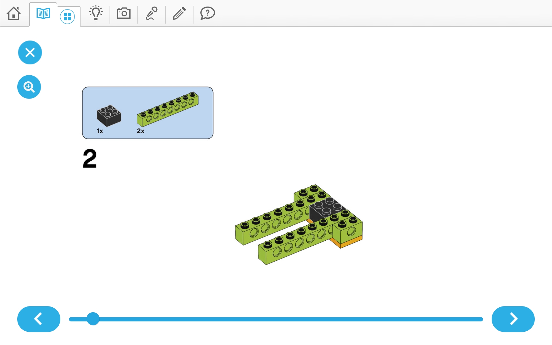 이미지. 위두(WeDo 2.0)로 지진시뮬레이터 및 실험할 건물 3개 조립 순서도 2번째