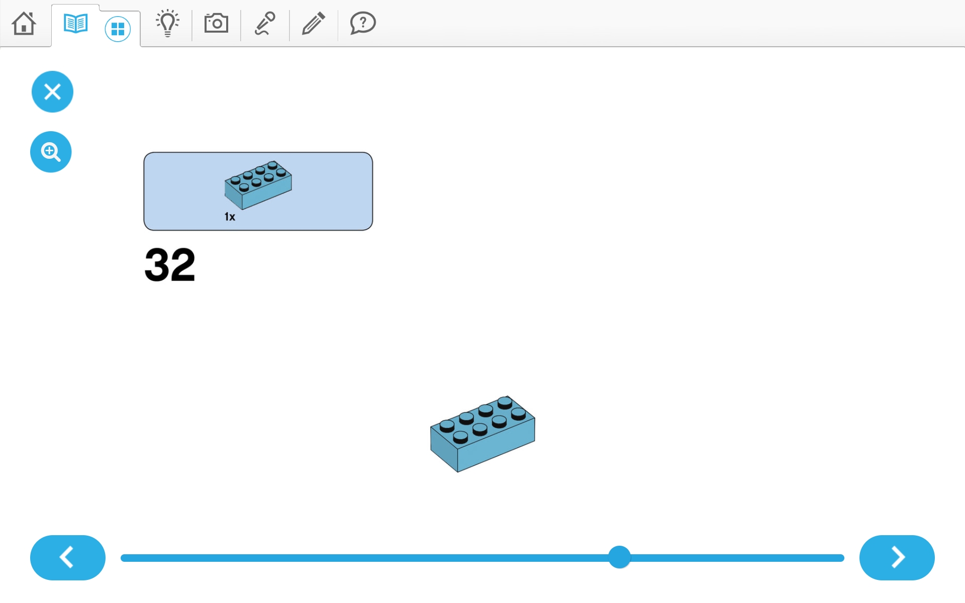 이미지. 위두(WeDo 2.0)로 지진시뮬레이터 및 실험할 건물 3개 조립 순서도 32번째