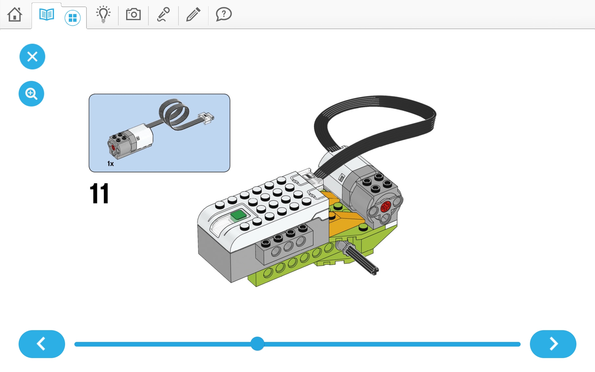 이미지. 위두(WeDo 2.0)로 자동차 조립 순서도 11번째