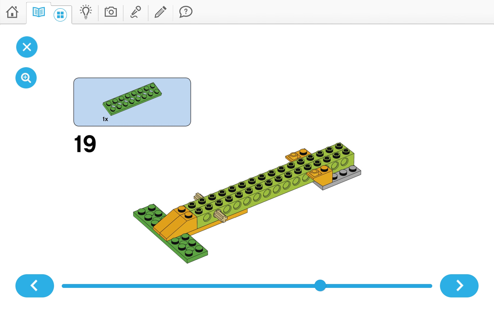 이미지. 위두(WeDo 2.0)로 자동차 조립 순서도 19번째