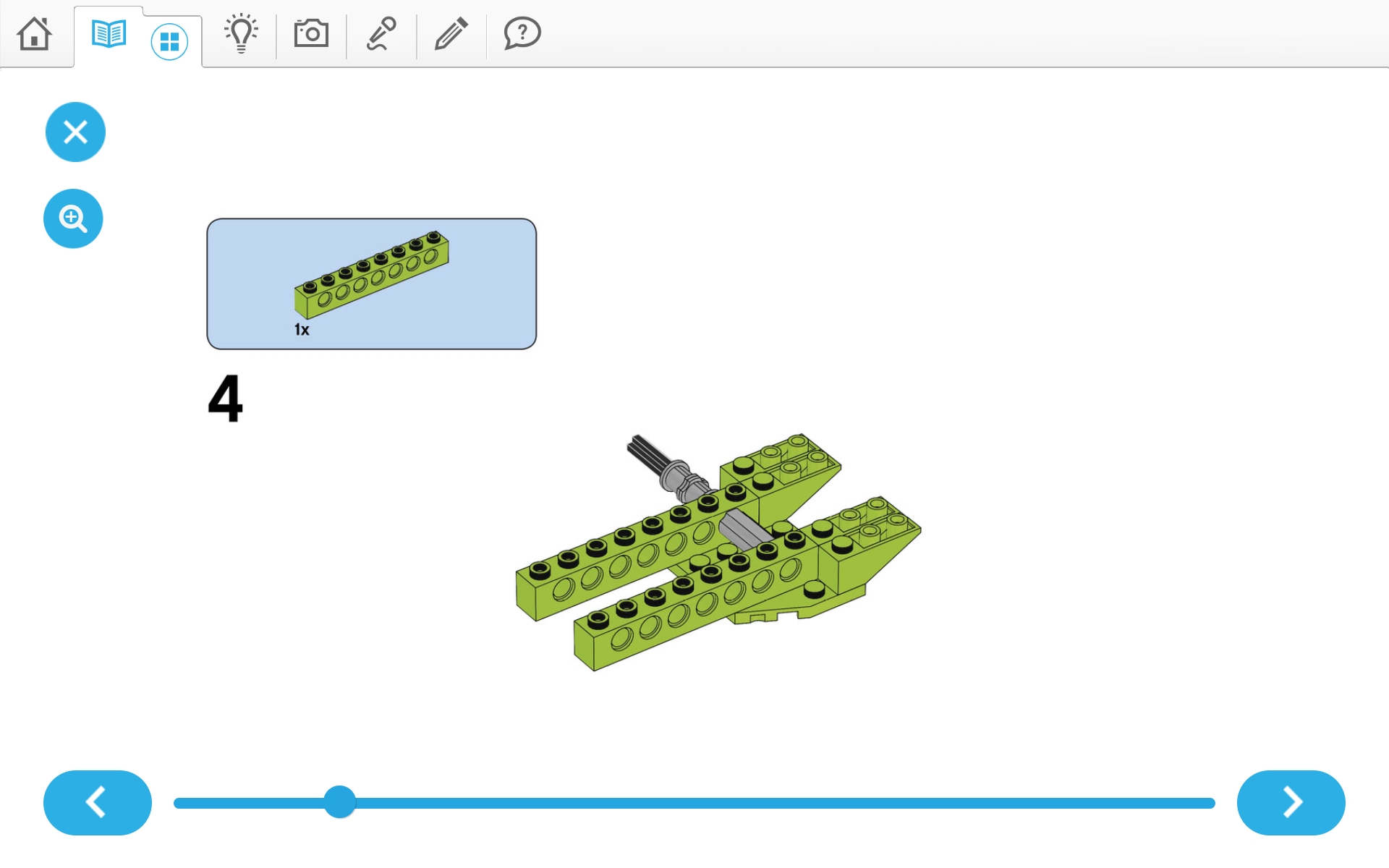 이미지. 위두(WeDo 2.0)로 자동차 조립 순서도 4번째