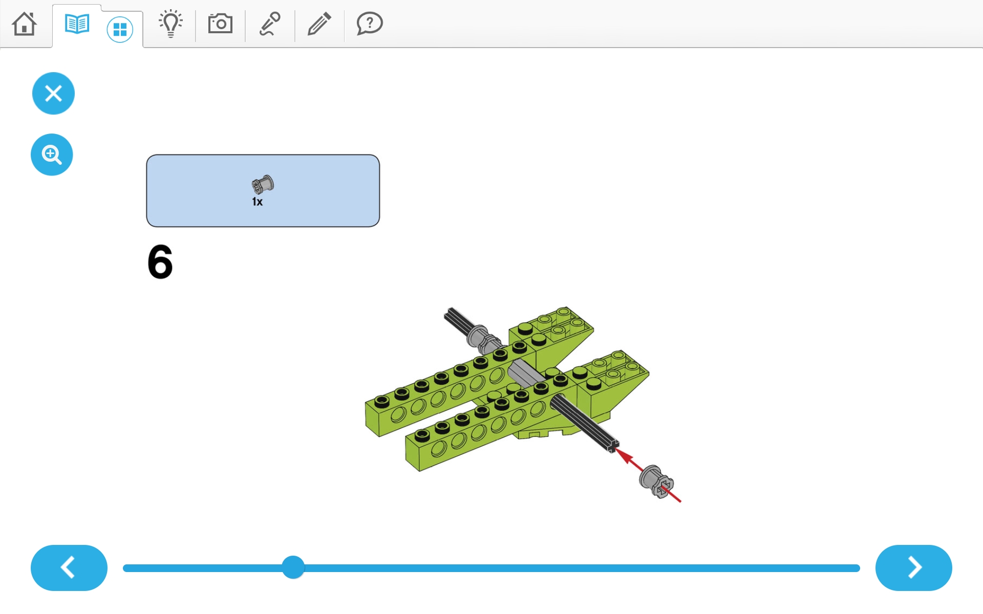 이미지. 위두(WeDo 2.0)로 자동차 조립 순서도 6번째