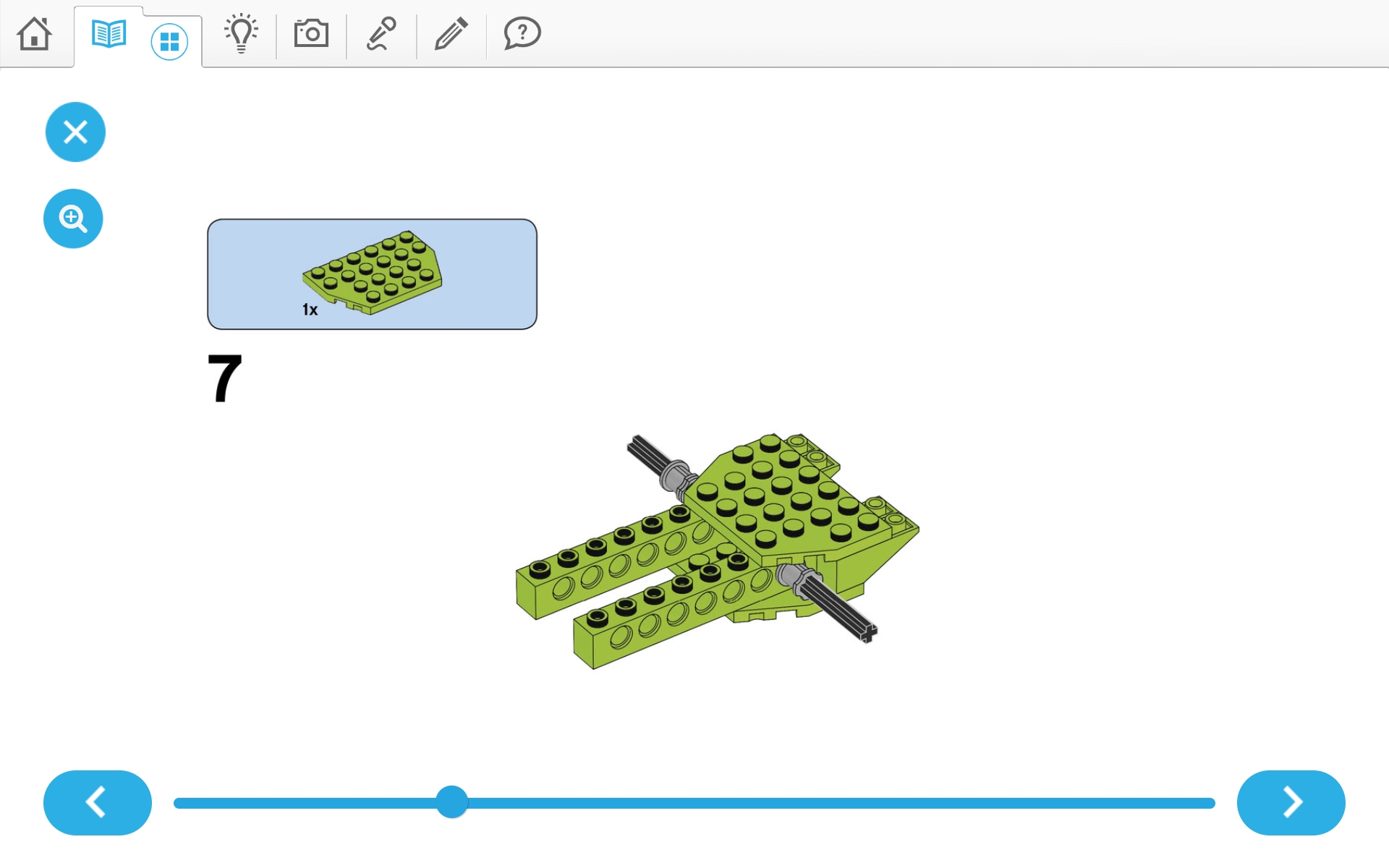 이미지. 위두(WeDo 2.0)로 자동차 조립 순서도 7번째