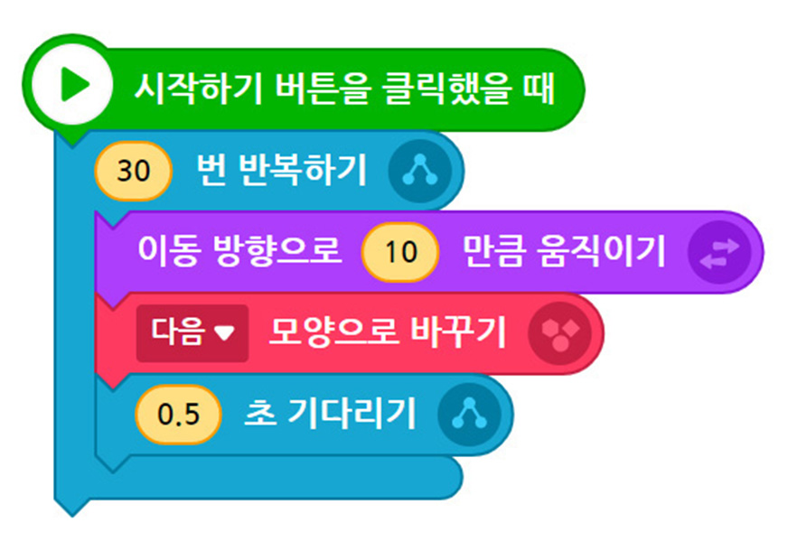이미지. 동물 달리기 블록 화면 스크린샷