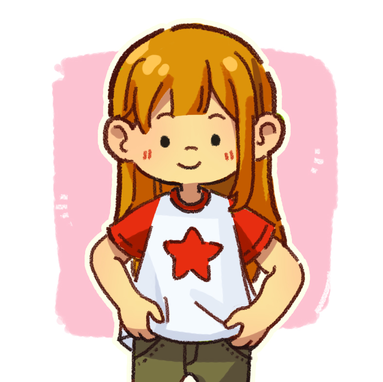 이미지. 옷을 입고 있는 여자아이의 그림.