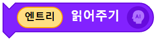 엔트리 읽어주기 블록