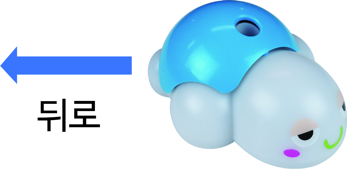 거북이 로봇 뒤로
