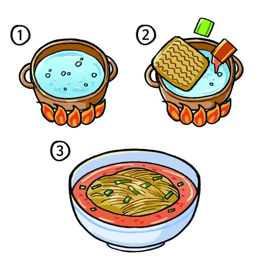 라면 끓이는 순서