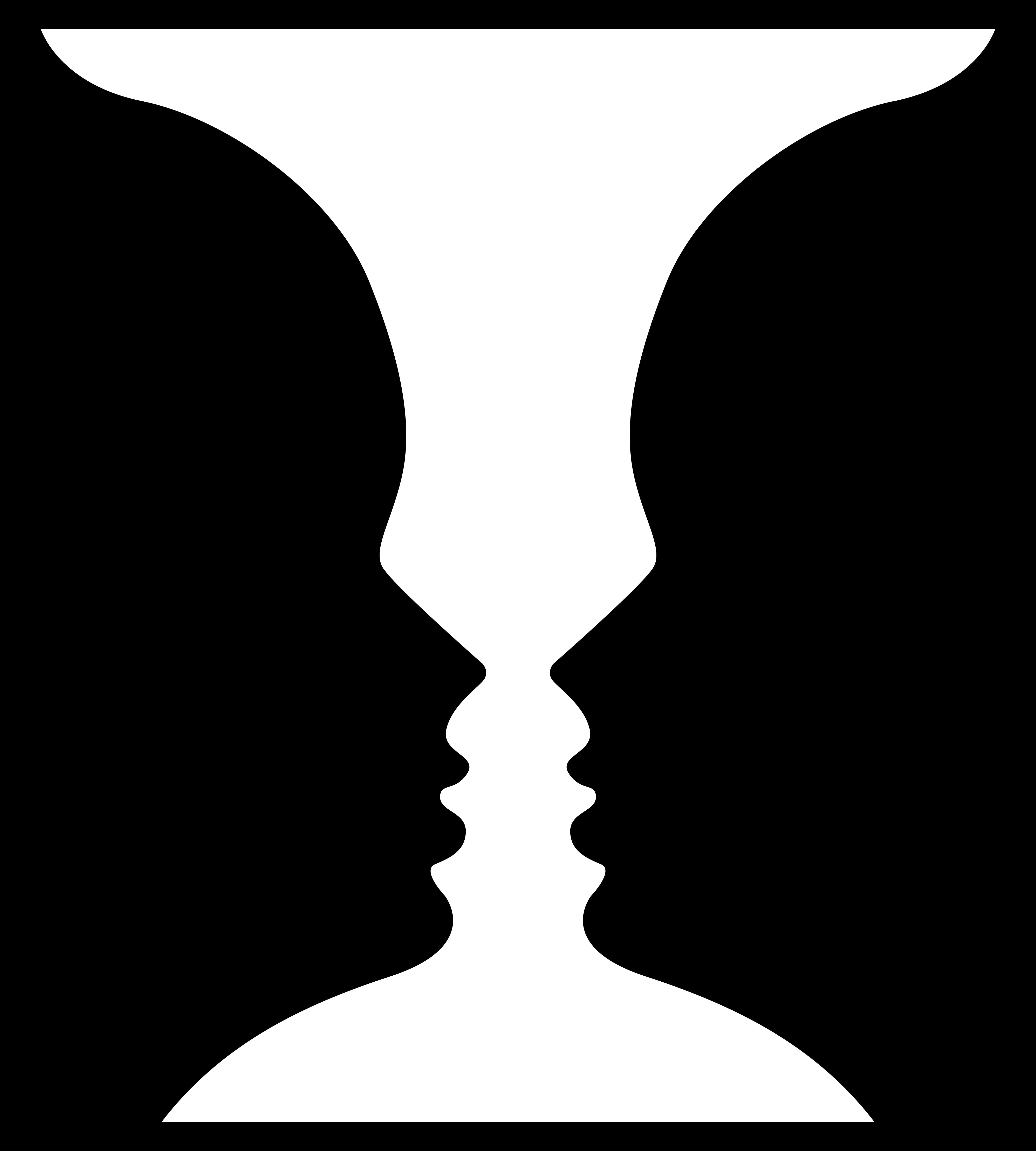 두 사람 마주보는 그림자 사진