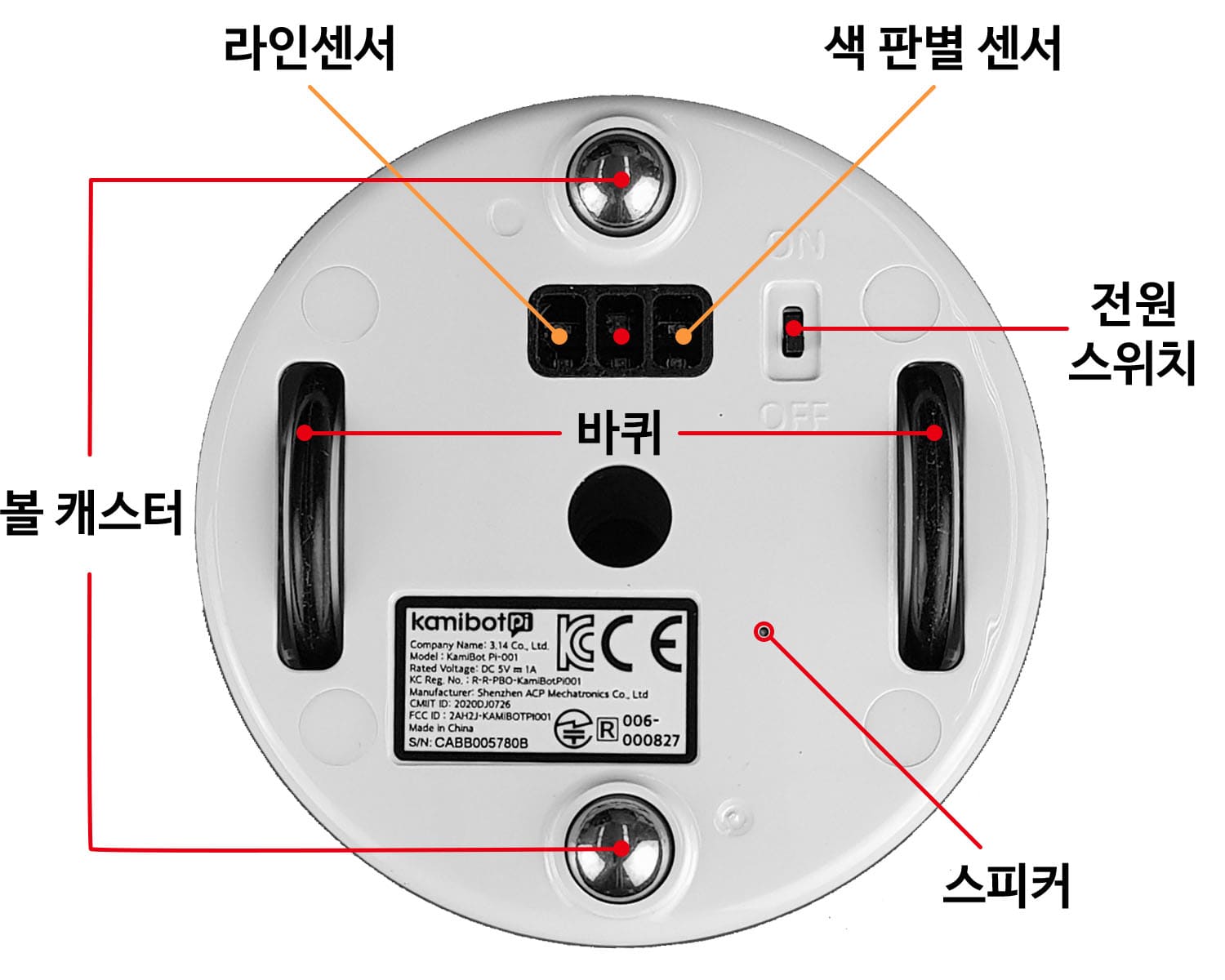 카미봇 파이 아랫면